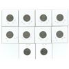 Image 2 : Lot of 10 canadian 5 cent coins