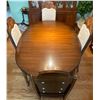 Image 1 : Stunning Walnut Dining Table w/ 4 Chairs & 2 Extender Leafs 52x42x31
