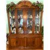 Image 2 : Beautiful Walnut China Hutch Cabinet 65x18x85