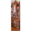 Image 2 : Tiger Oak Corner Curio Cabinet 30x17x74