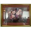 Image 1 : Mantle Piece Art 44x33 Floral Print Artist Unknown