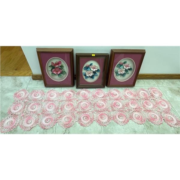 3D Flower Art in Periwinkle Pink 12.5T