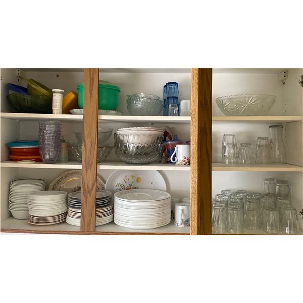 Assorted Dishes Water Glasses Party Platters & More