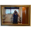 Image 1 : Large Rectangular Mirror Gold Frame 41x33