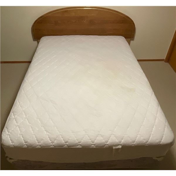 Double Bed Includes Head Board Frame Mattress & Box Spring
