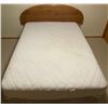 Image 1 : Double Bed Includes Head Board Frame Mattress & Box Spring