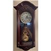 Image 1 : Quartz Westminster Chime Wall Clock Mahogany