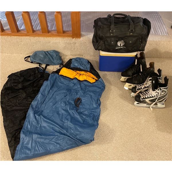 For " The Outdoorsie Type" Winter Essentials Down Fill Mommy Bag Ice Skates Thermus & More