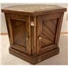 Image 1 : Octagonal Wood End Table 27x33