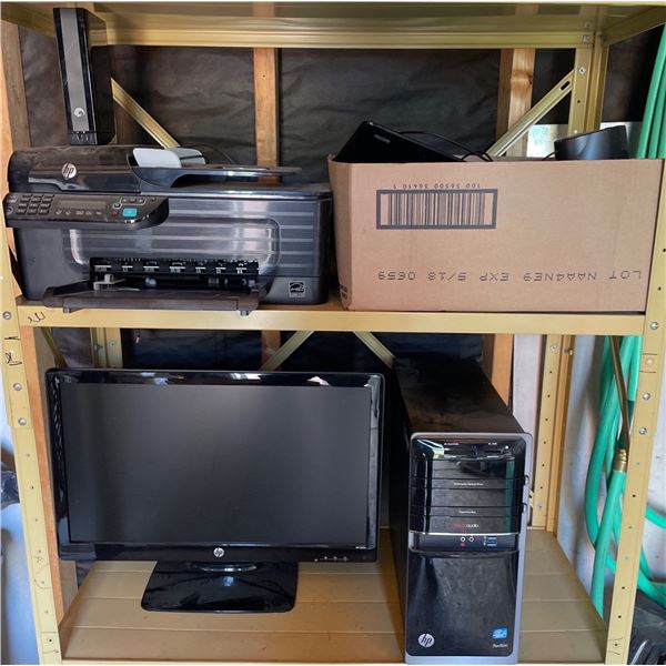 HP 22 ' Desktop Monitor XP596A Printer Expansion Bay Beats Audio Keyboard Mouse & more