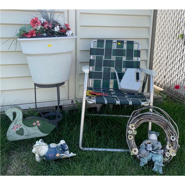 Summer Essentials Lawn Chair Large Planters Fly Swatters & More