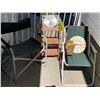 Image 1 : Folding Camp Chairs Bamboo Shelf Unique Vase Thermometer & More