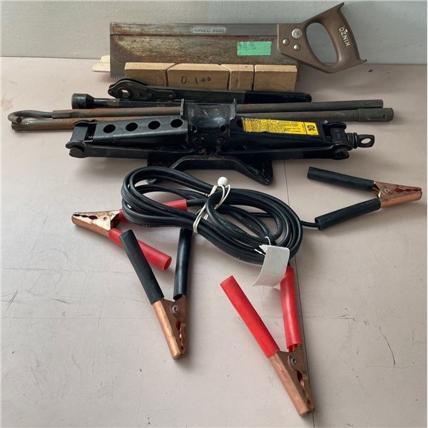 Booster Cables Jack Hand Saw & More