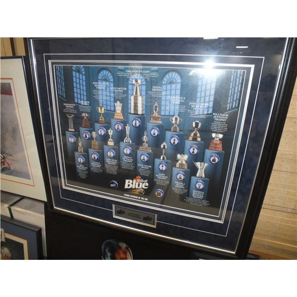 Labatt Blue Bottle Cap NHL Trophy Picture