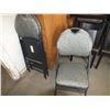 Image 1 : 3 Folding Chairs & 1 Black Arm Chair