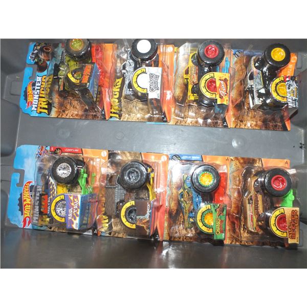 13 Assorted Monster Truck Hot Wheels Cars