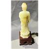 Image 2 : CELADON WHITE FIGURE OF KANNON ON STAND