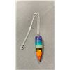 Image 2 : MULTICOLOR AGATE PENDANT WITH BRACELET