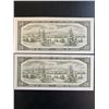 Image 2 : 2 $20 CANADIAN BILLS FROM 1954