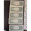 Image 2 : 5 $20 AMERICAN BILLS IN SEQUENCE & 5 $1 AMERICAN BILLS NOT IN SEQUENCE