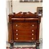 Image 2 : *OS* CIRCA 1860S AMERICAN MAHOGANY CLAW FOOT 6 DRAWER DRESSER WITH ORIGINAL HANDLES 48 X 24 X 58