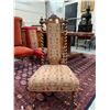 Image 2 : *OS* ANTIQUE BARLEY TWIST HIGH BACK SLIPPER CHAIR