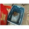 Image 2 : *OS* 7 BINS OF ASSORTED ITEMS INCLUDING; CHAIN, BRASS PARTS, WOOD & MORE
