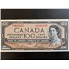 Image 1 : 1 $100 CANADIAN BILL FROM 1954