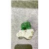 Image 2 : CLEAR QUARTZ WITH GREEN AVENTURINE ART DISPLAY RETAIL $700 *UNATTACHED*