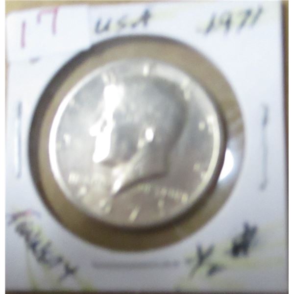 1971 USA KENNEDY HALF DOLLAR