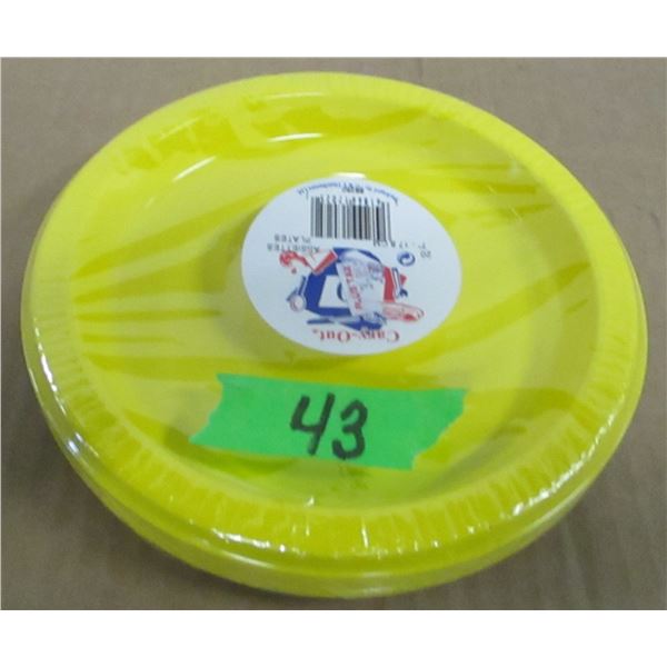 STORE CLOSE-OUT (AS IS):  BUNDLE 20 - 7" YELLOW PLATES