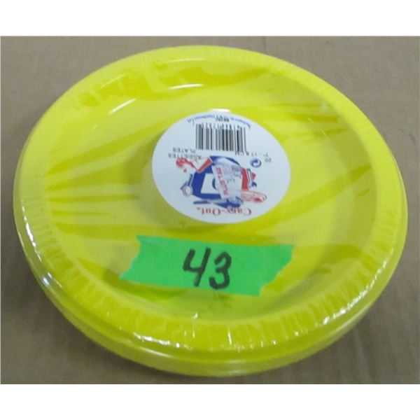 STORE CLOSE-OUT (AS IS):  BUNDLE 20 - 7" YELLOW PLATES