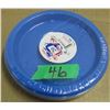 Image 2 : STORE CLOSE-OUT (AS IS):  BLUE 7" PLASTIC PLATES (20) - BUNDLE