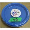 Image 2 : STORE CLOSE-OUT (AS IS):  BLUE 7" PLASTIC PLATES (20) - BUNDLE