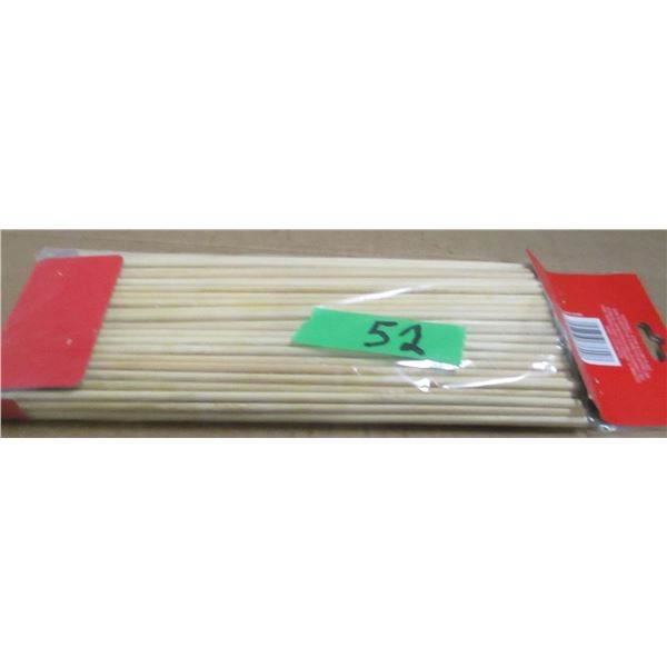 STORE CLOSE-OUT (AS IS):  100 BAMBOO SKEWERS (100) - PACKAGE