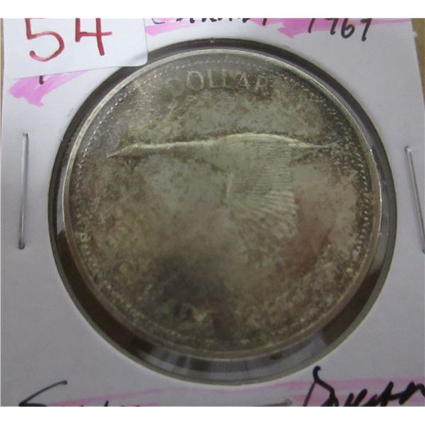 1967 CANADA GOOSE SILVER DOLLAR