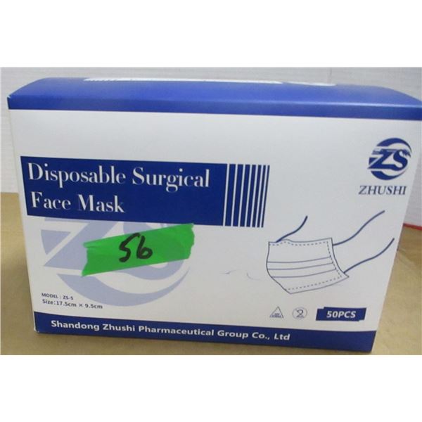STORE CLOSE-OUT (AS IS):  FACE MASKS (50) - BOX