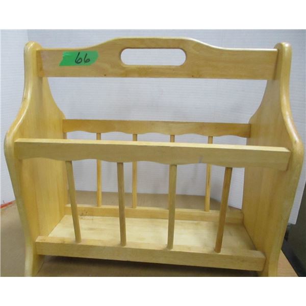 WOOD MAGAZINE RACK