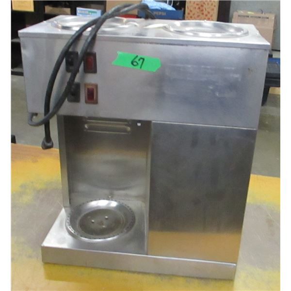 STORE CLOSE-OUT (AS IS):  2 BURNER COMMERCIAL COFFEE MAKER