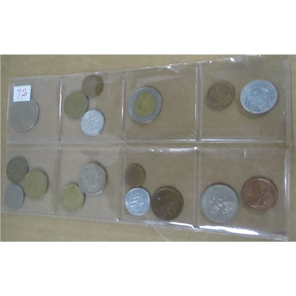 STOCK SHEET OF WORLD COLLECTABLE COINS