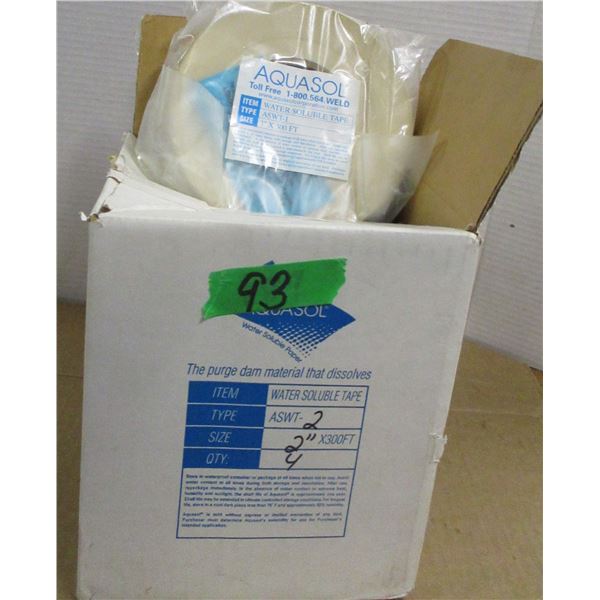 BOX C/W 4 ROLLS OF WATER SOLUBLE TAPE