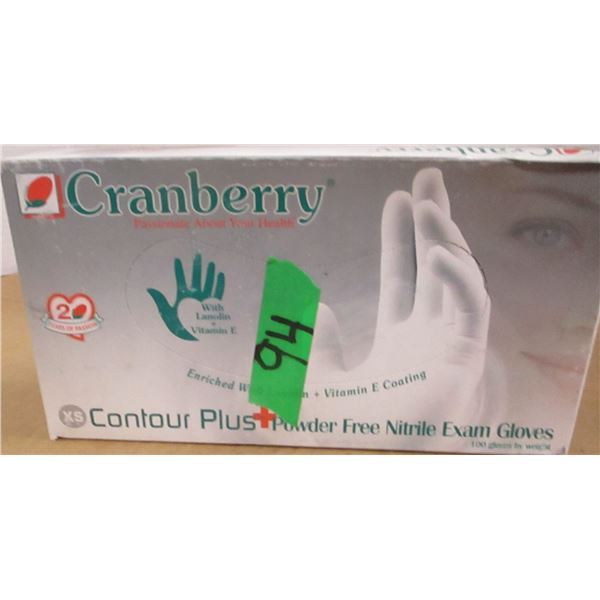 BOX C/W 100 VINYL GLOVES (SIZE XS)