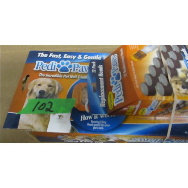 SET OF PEDI PAWS WITH EXTRA HEADS
