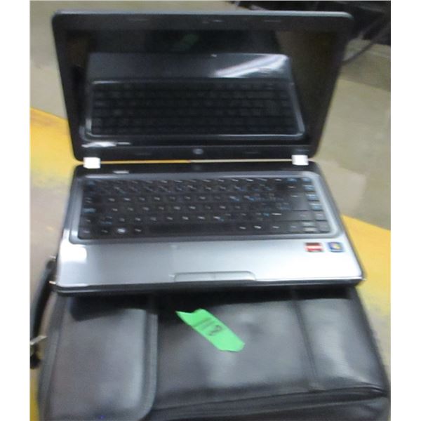 UNCLAIMED STORAGE (AS IS):  HP LAPTOP & CASE