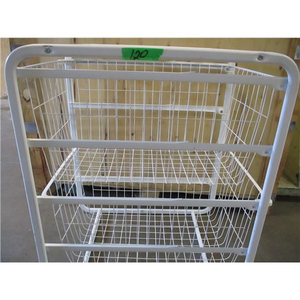 WHITE SHELVING UNIT