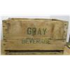 Image 2 : COLLECTABLE:  GRAY BEVERAGE WOOD CRATE