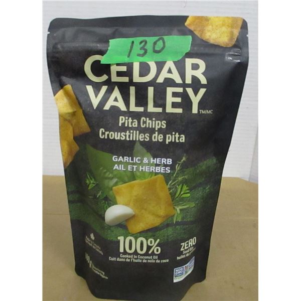 SHELF PULLS (AS IS):  CEDAR VALLEY PITA CHIPS - BAG