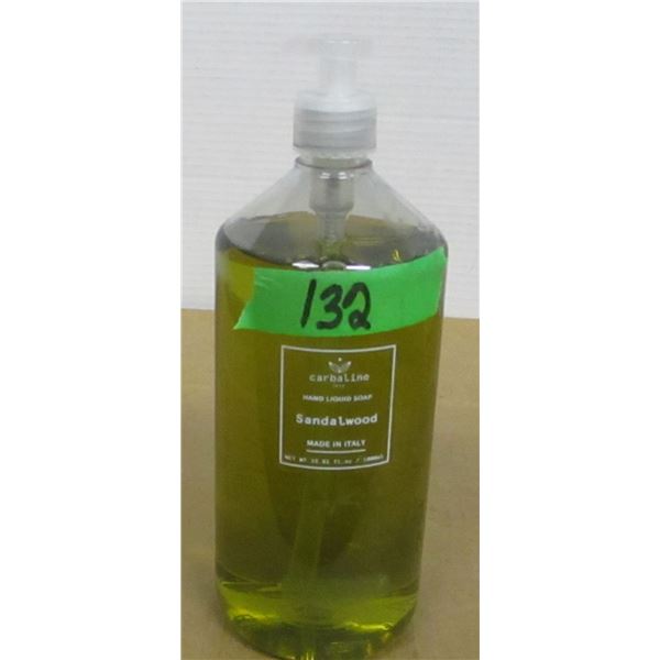 SHELF PULLS (AS IS):  SANDLEWOOD LIQUID SOAP (33.81 OZ) - BOTTLE