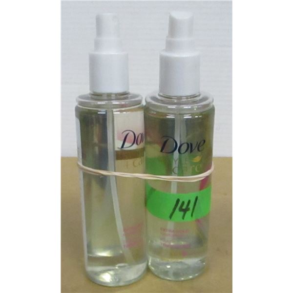 SHELF PULLS (AS IS):  DOVE EXTRA HOLD HAIRSPRAY - 2 BOTTLES