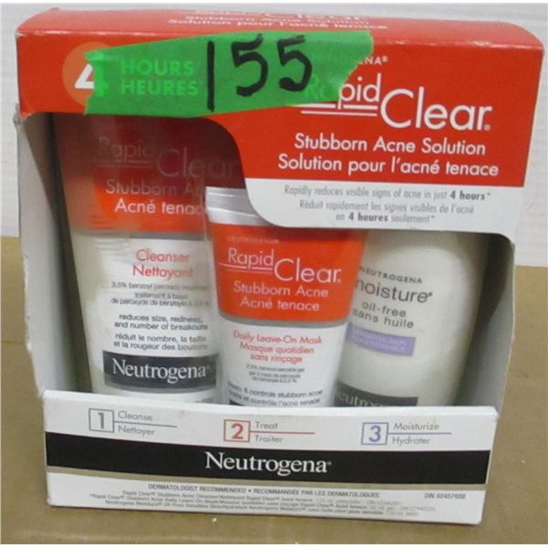 SHELF PULLS (AS IS):  NEUTROGENA ACNE KIT